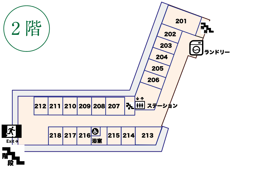 フロアマップ 2F